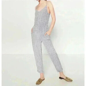 ZARA Spaghetti Strap Boho Printed Jumpsuit with Pockets Size‎ Medium